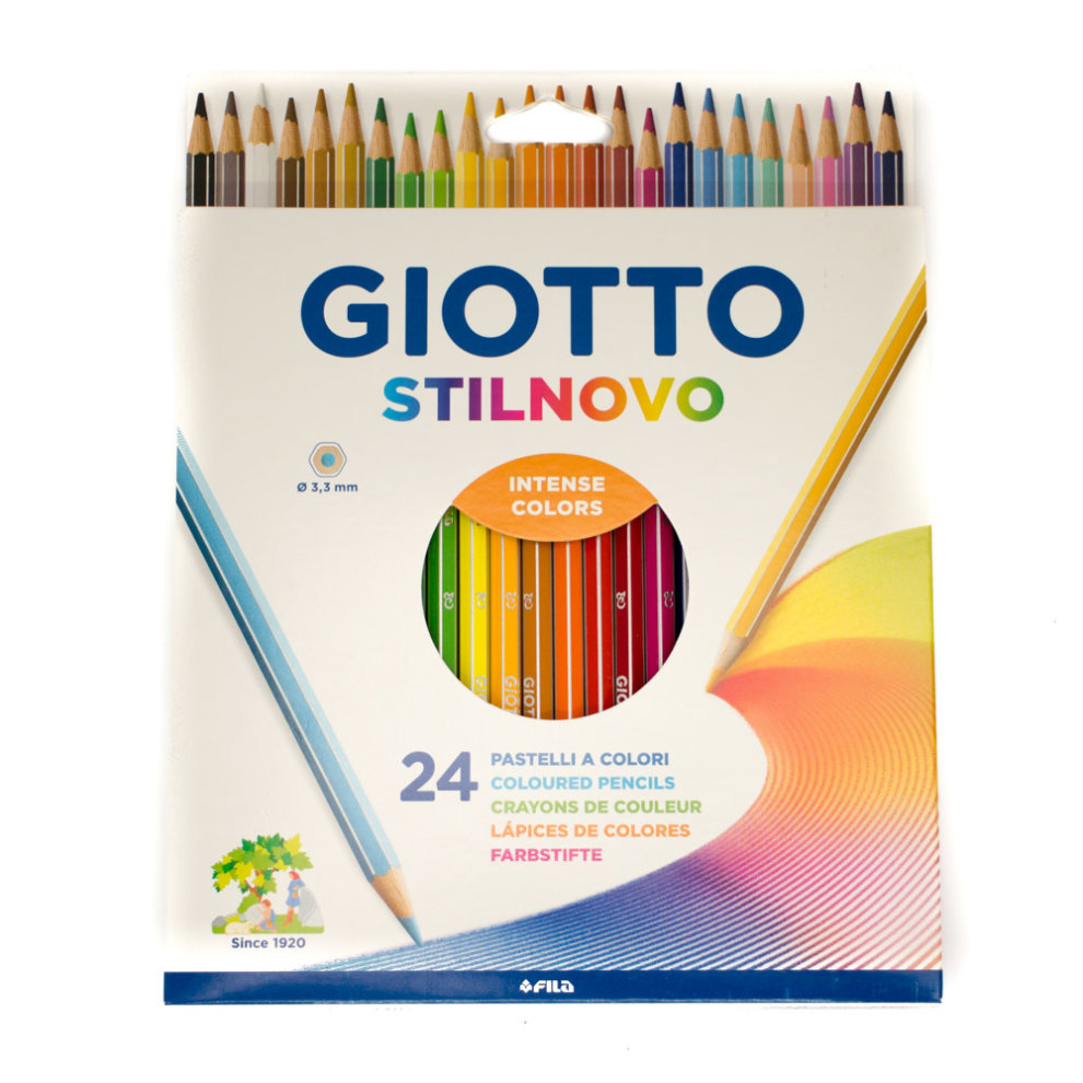 Crayon de Couleurs Giotto, Boite de 24 Stilnovo