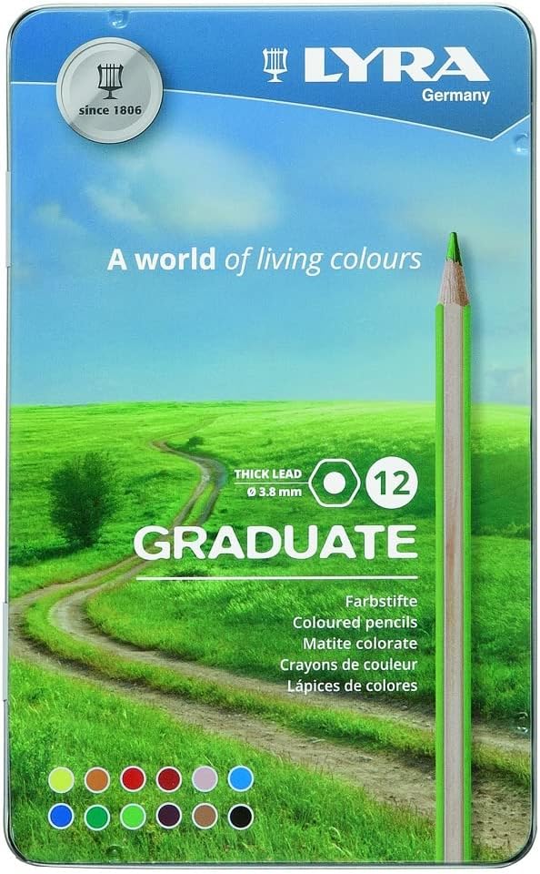 Crayon de Couleurs Lyra, Boîte de 12