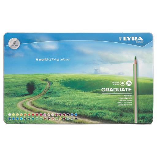 Crayon de Couleurs Lyra, Boîte de 36