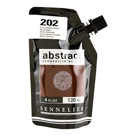 Peinture Acrylique Sennelier - Abstract, 202 Terre d'Ombre Brûlée 120ml 120ml