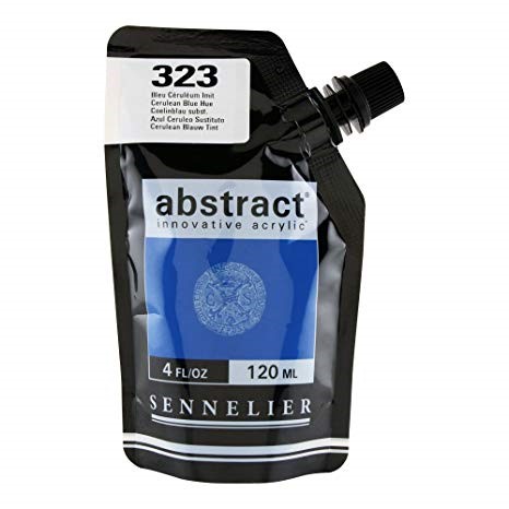 Peinture Acrylique Sennelier - Abstract, 323 Bleu Céruléum 120ml 120ml