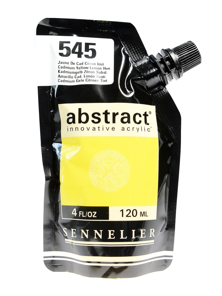 Peinture Acrylique Sennelier - Abstract, 545 Jaune de Cad Citron 120ml 120ml