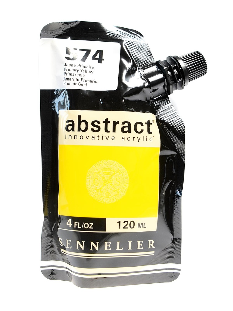 Peinture Acrylique Sennelier - Abstract, 574 Jaune Primaire 120ml 120ml