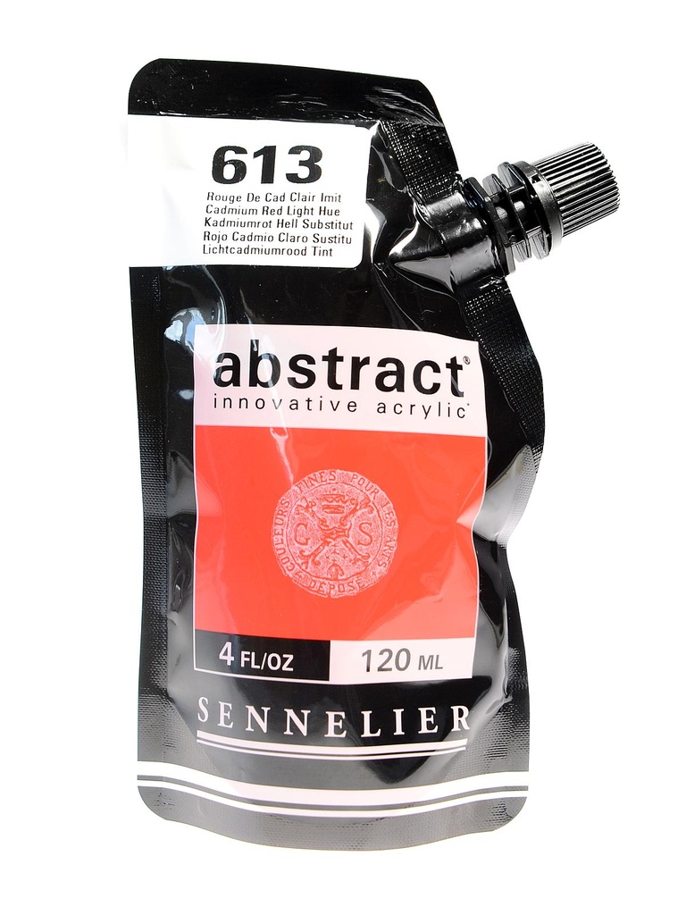 Peinture Acrylique Sennelier - Abstract, 613 Rouge de Cad Clair 120ml 120ml