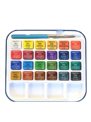 Peinture Aquarelle Daler Rowney, Aquafine 24 1/2Godets