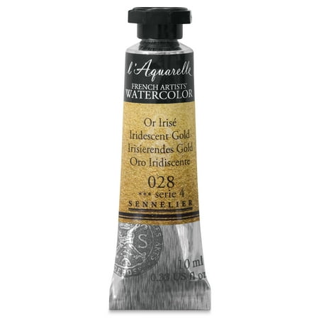 Peinture Aquarelle Extra-Fine Sennelier, 028 Or Irisé S4 10ml