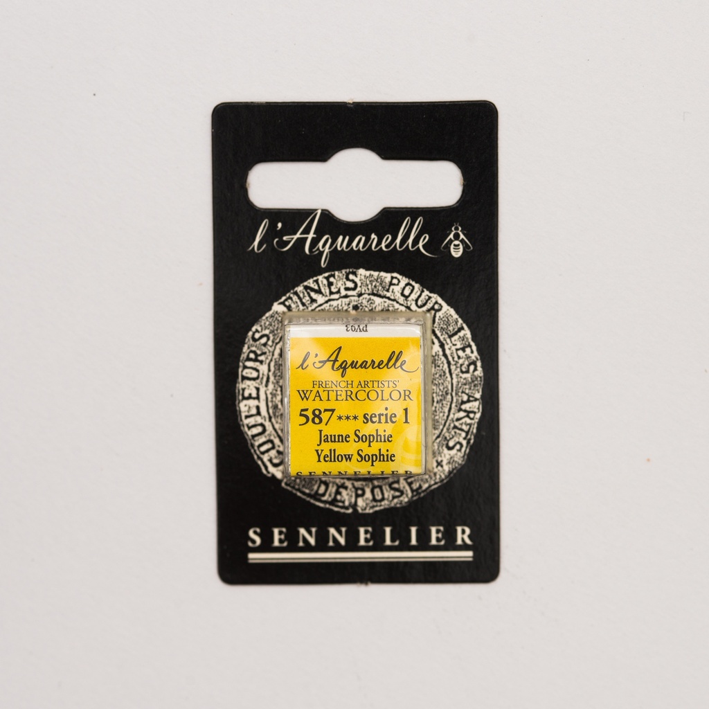 Peinture Aquarelle Extra-Fine Sennelier, 587 Jaune Sophie S1 1/2 godet