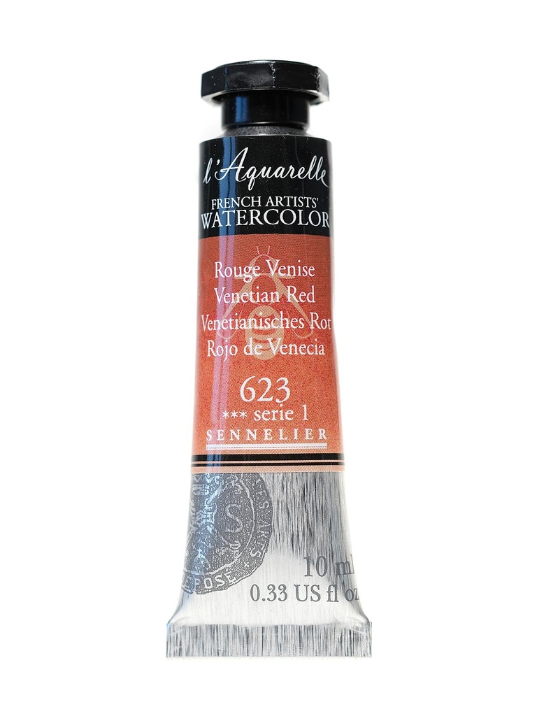 Peinture Aquarelle Extra-Fine Sennelier, 623 Rouge de Venise S1 10ml
