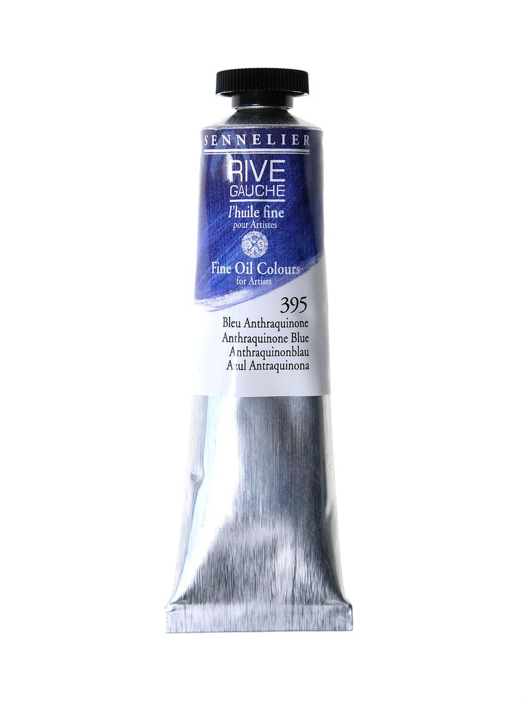 Peinture à l'Huile Sennelier - Rive Gauche, 395 Bleu Antharquinone 40ml