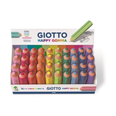 [F233800]  Giotto, Happy Gomme, Crayon couleur