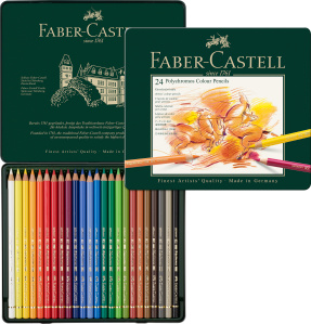 [110024] Crayon Polychromos boîte métal 24x