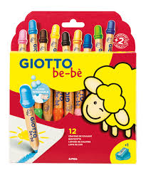 [F46970000] Crayon de Couleurs Giotto Bébé, Boite de 12 Maxi