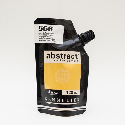 [566ABS] Peinture Acrylique Sennelier - Abstract, 566 Jaune de Naples Foncé 120ml 120ml