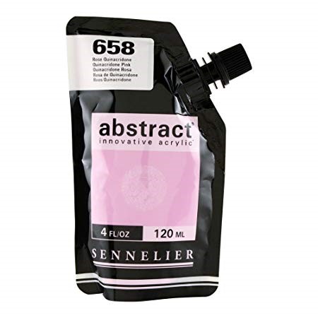 [N121121.658] Peinture Acrylique Sennelier - Abstract, 658 Rose Quinacridome 120ml 120ml